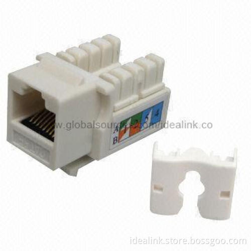 Cat5e UTP/FTP Keystone Jacks, Suitable for T568A/T568B Wiring